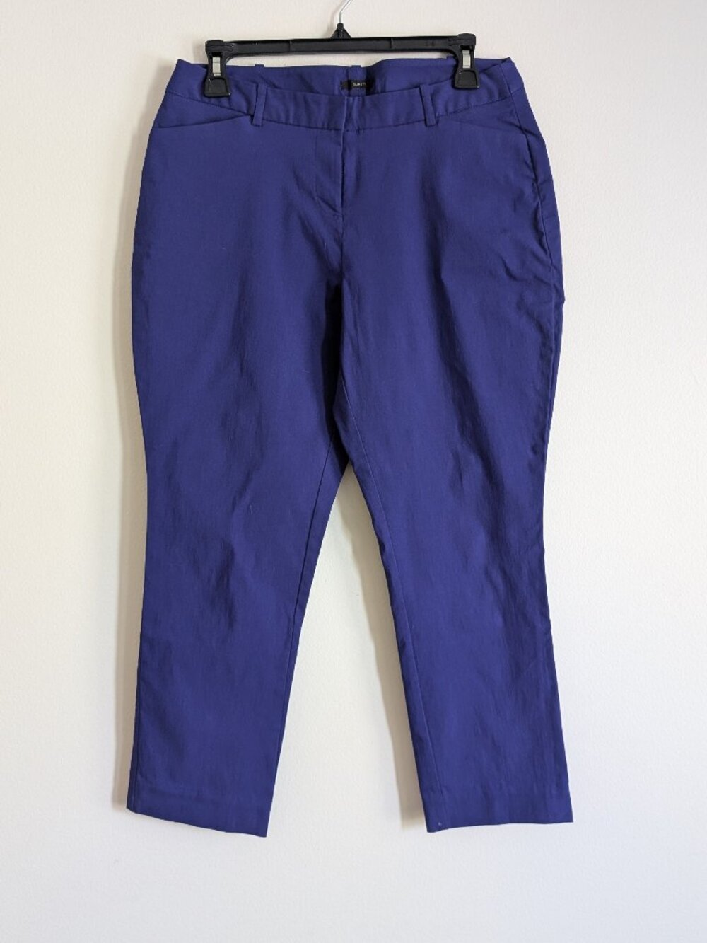 Blue straight leg pants